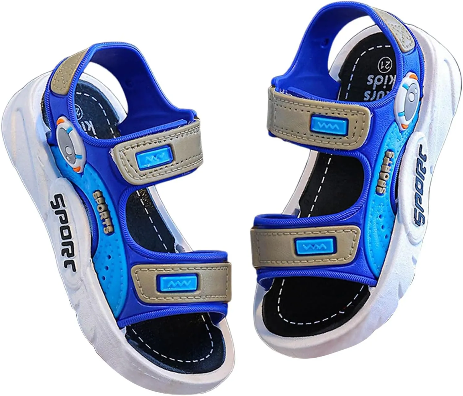 2025 Kids Sandals Indoor/Outdoor Slip-On Casual Shoe Fashion Boys Sport Sneakers with Ankle Strap Comfortable Walking Footwear Breathable Non-Slip Flats Slides Summer Beach Vacation Slippers
