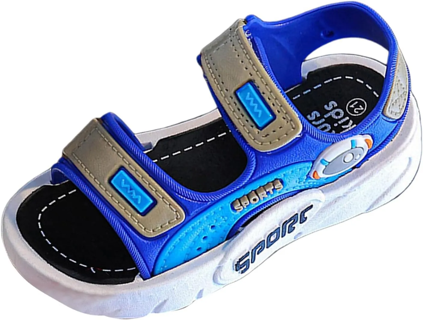 2025 Kids Sandals Indoor/Outdoor Slip-On Casual Shoe Fashion Boys Sport Sneakers with Ankle Strap Comfortable Walking Footwear Breathable Non-Slip Flats Slides Summer Beach Vacation Slippers