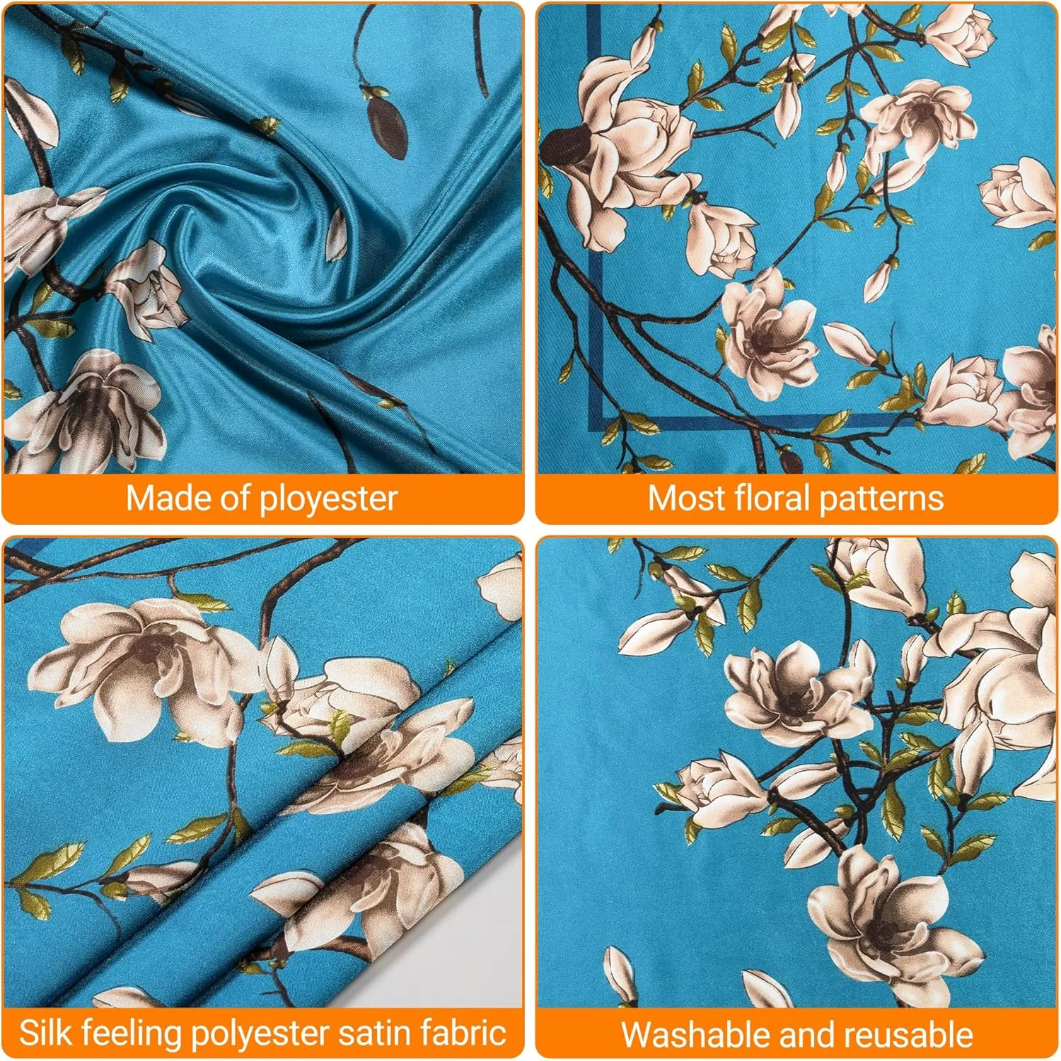 35 Satin Large Head Scarves Silk Bandana Like Neck Scarf Hair Sleeping Wraps Lightweight Satin Silk Scarfs for Women