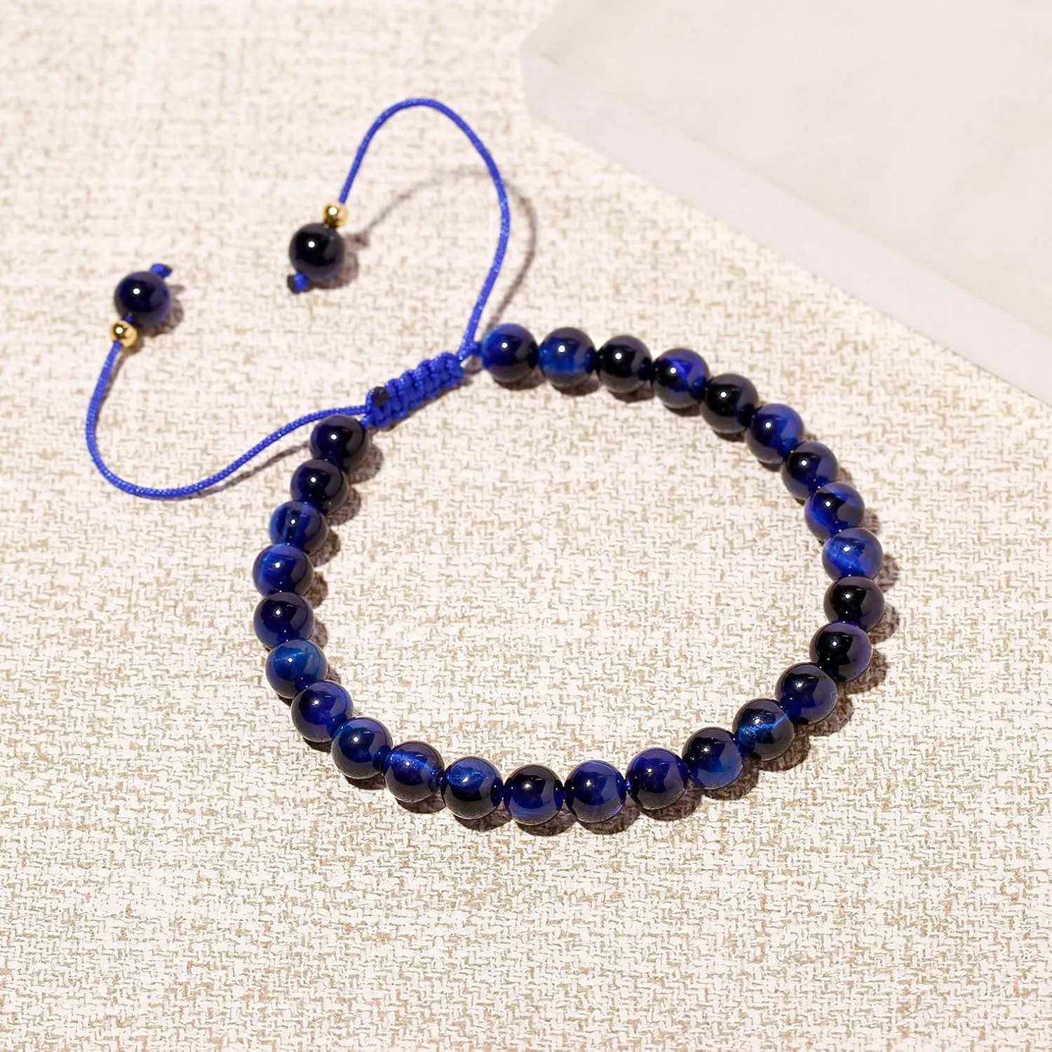 6mm Semi-Precious Stone Bracelets for Women Adjustable Handmade Positive Energy Crystals Beaded Bracelets Unisex