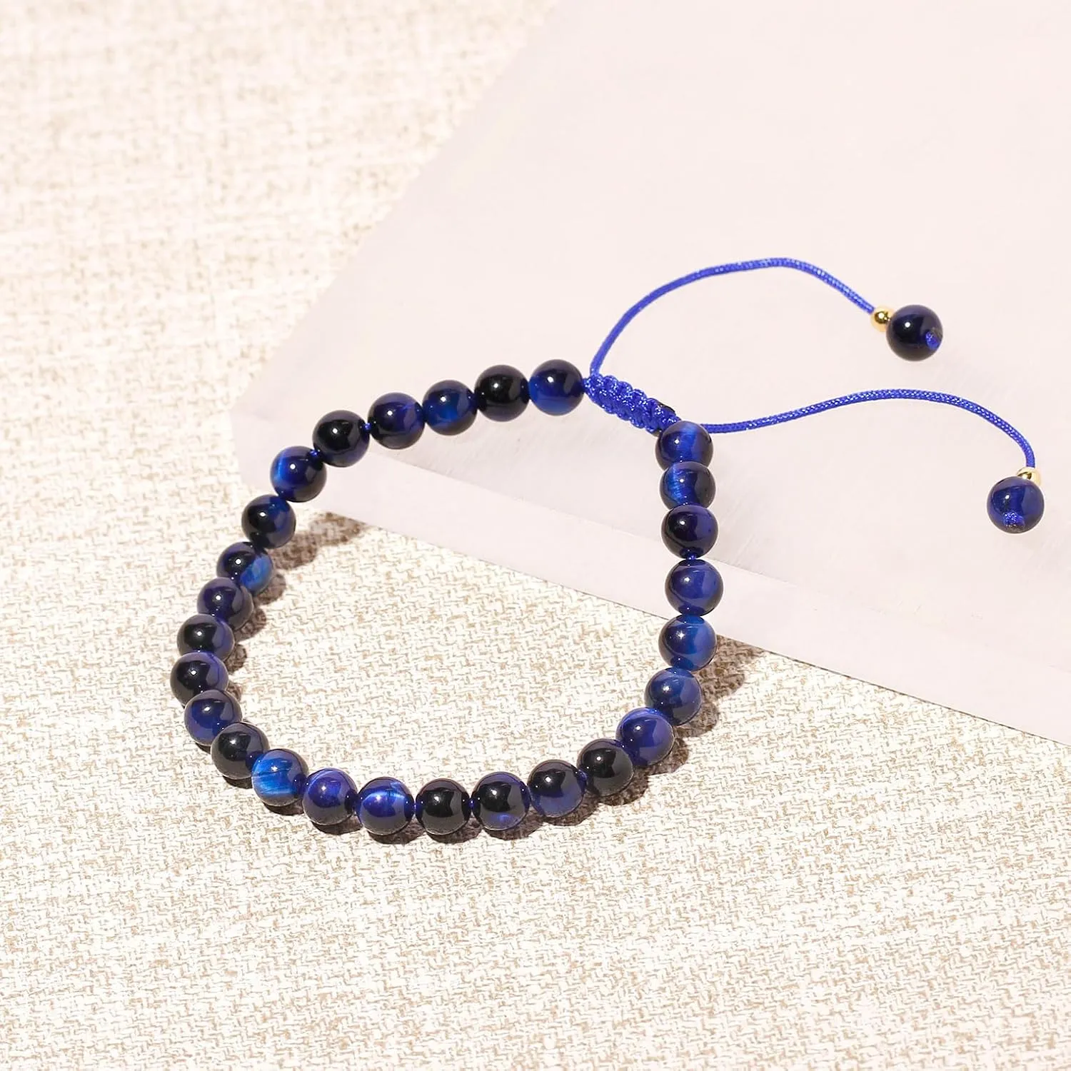 6mm Semi-Precious Stone Bracelets for Women Adjustable Handmade Positive Energy Crystals Beaded Bracelets Unisex
