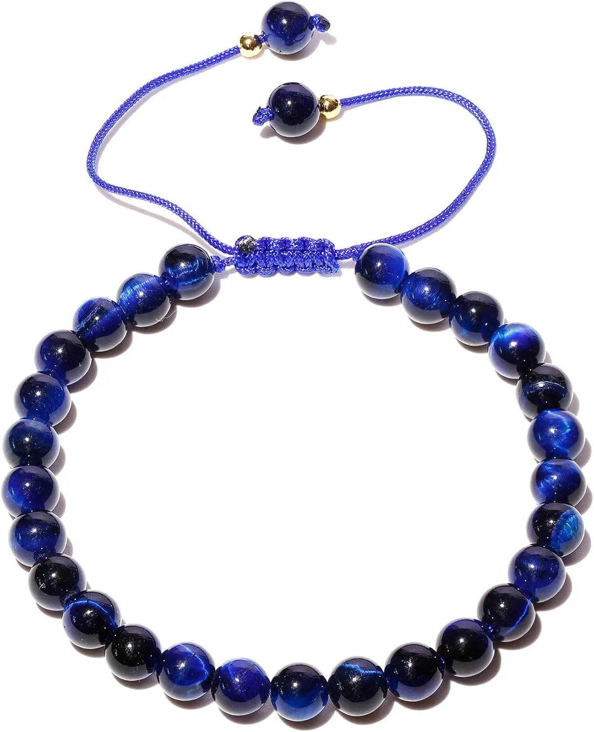 6mm Semi-Precious Stone Bracelets for Women Adjustable Handmade Positive Energy Crystals Beaded Bracelets Unisex
