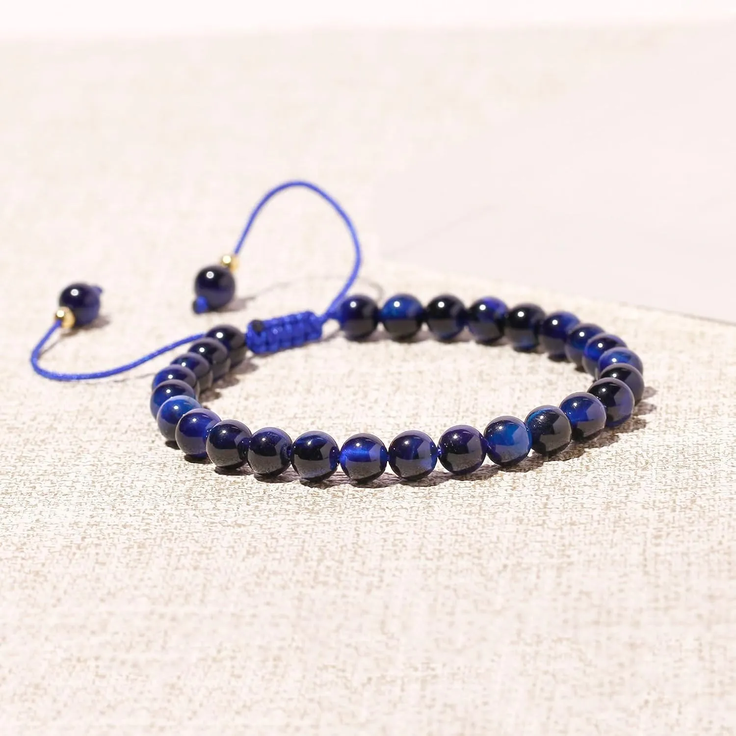6mm Semi-Precious Stone Bracelets for Women Adjustable Handmade Positive Energy Crystals Beaded Bracelets Unisex