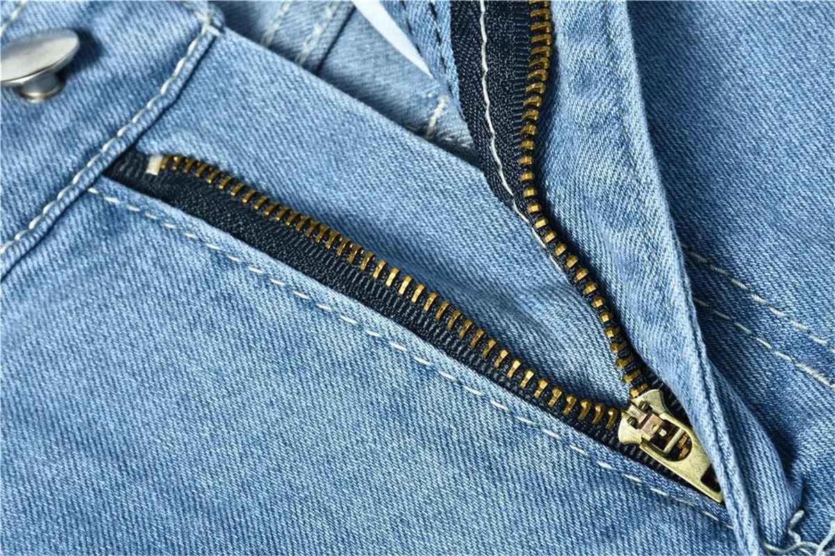 Andongnywell Women's High Waisted Ripped Flare Bell Bottom Jeans Pants Wide Leg Denim Pants Trousers
