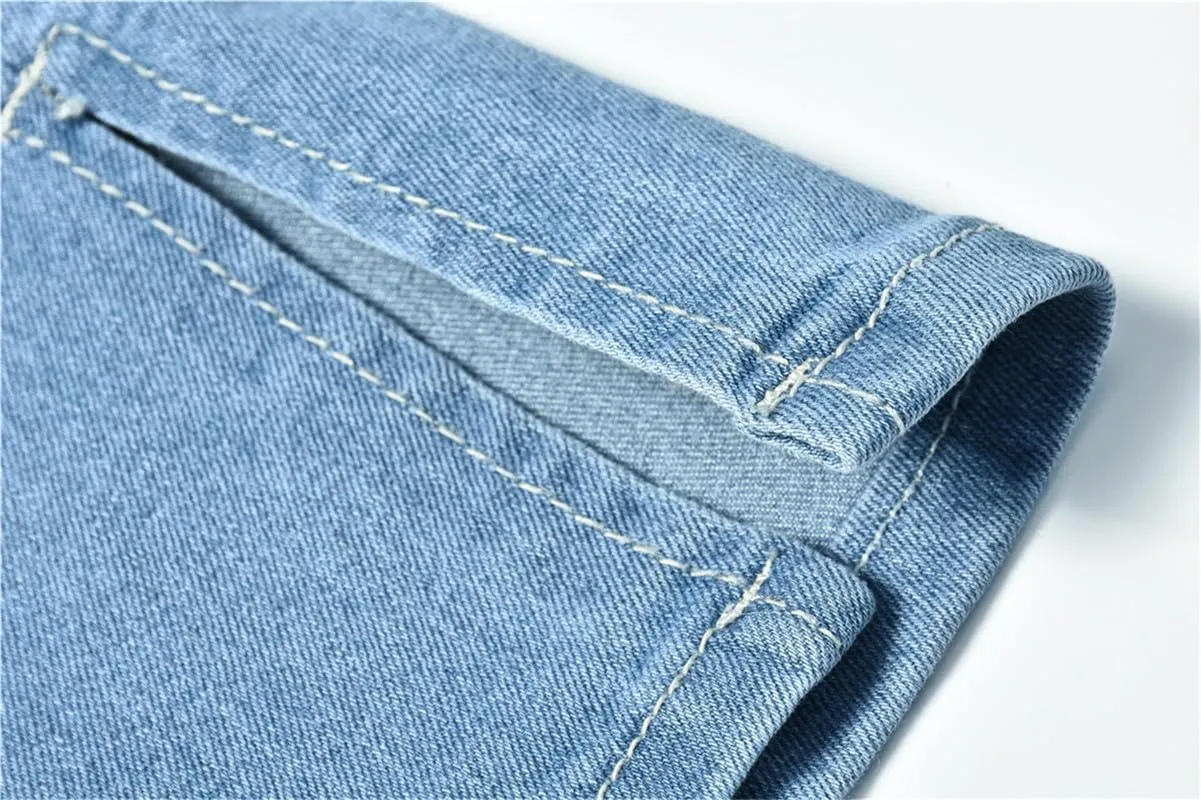 Andongnywell Women's High Waisted Ripped Flare Bell Bottom Jeans Pants Wide Leg Denim Pants Trousers