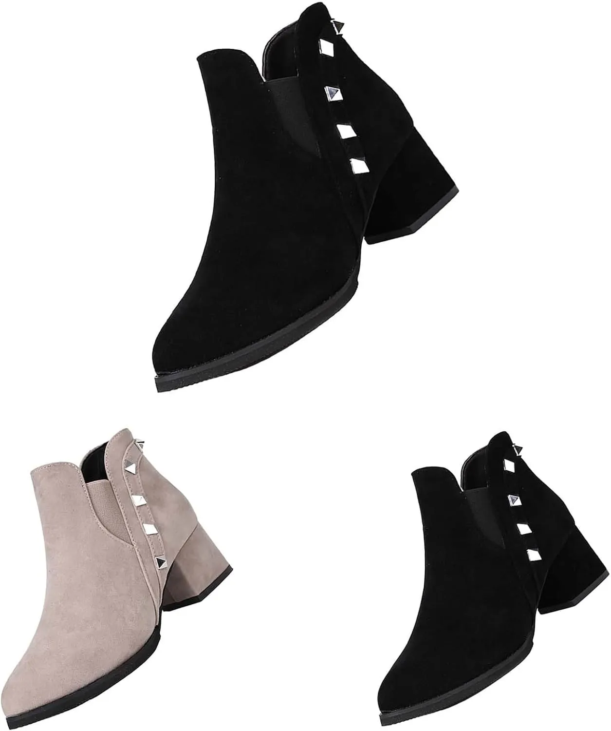Ankle Boots Men Square Toe Ankle Boots Lace Up Ankle Boots for Women Boots for Skinny Legs Boots for Women Ankle Booties Low Heel Boot for Sprained Ankle