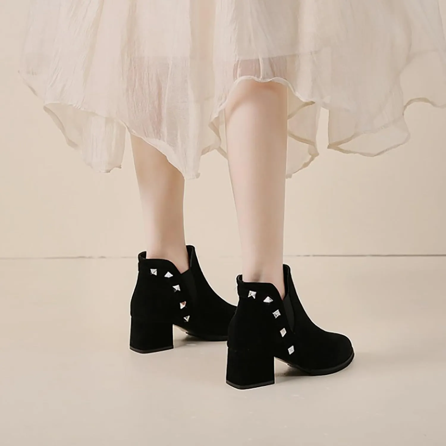 Ankle Boots Men Square Toe Ankle Boots Lace Up Ankle Boots for Women Boots for Skinny Legs Boots for Women Ankle Booties Low Heel Boot for Sprained Ankle