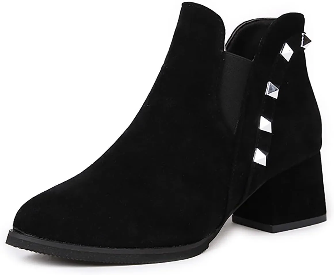 Ankle Boots Men Square Toe Ankle Boots Lace Up Ankle Boots for Women Boots for Skinny Legs Boots for Women Ankle Booties Low Heel Boot for Sprained Ankle