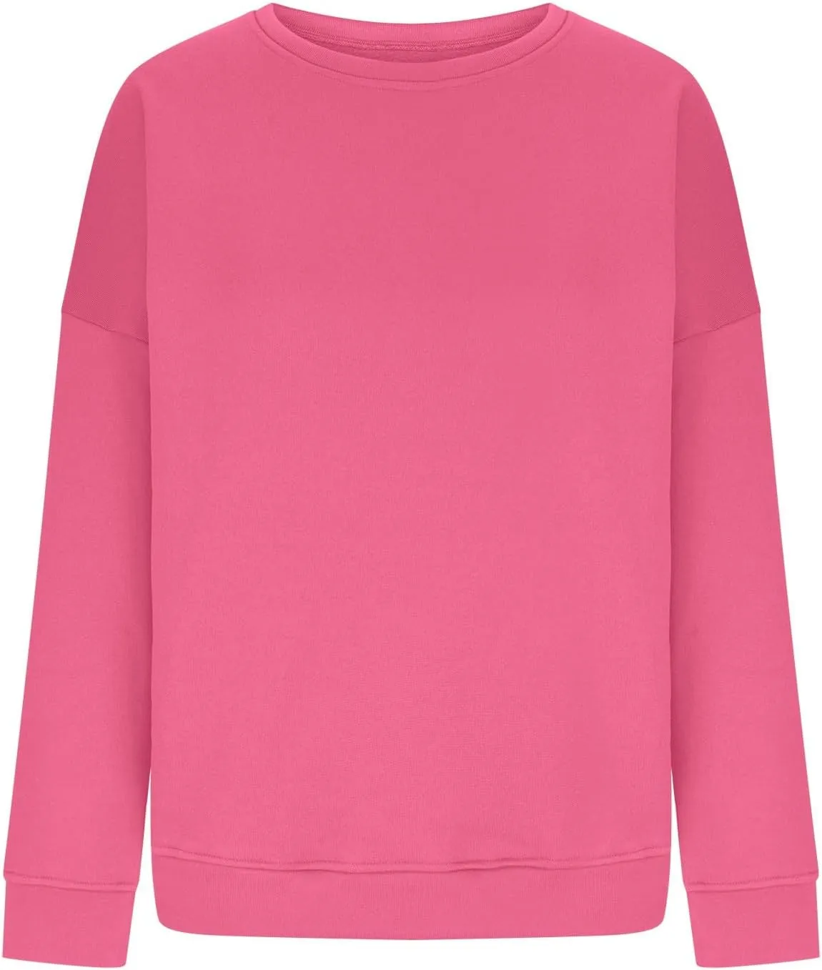 Azeralia Oversized Sweatshirt For Women Solid Round Neck Long Sleeve Pullover Fall Trendy Casual Loose Sweatshirts