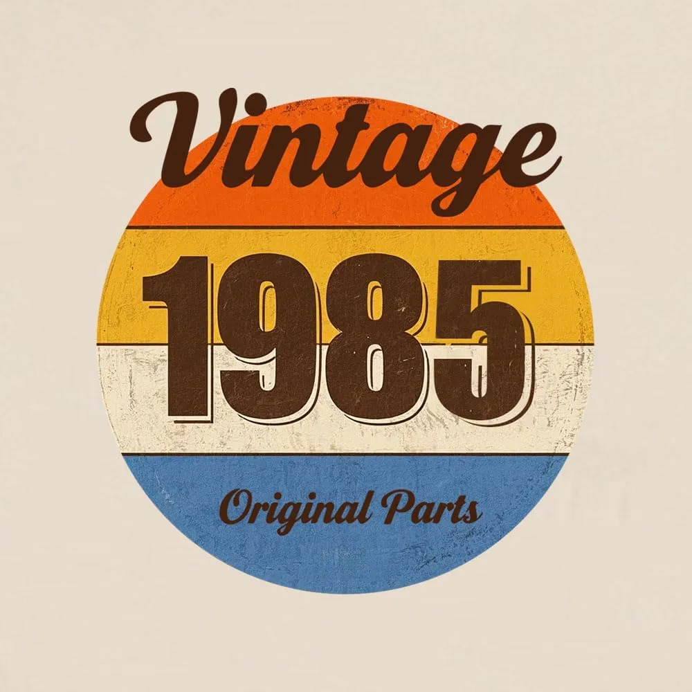 Birthday Party Gifts T Shirts for Women and Men Vintage 1985 Original Parts Funny Tee Graphic