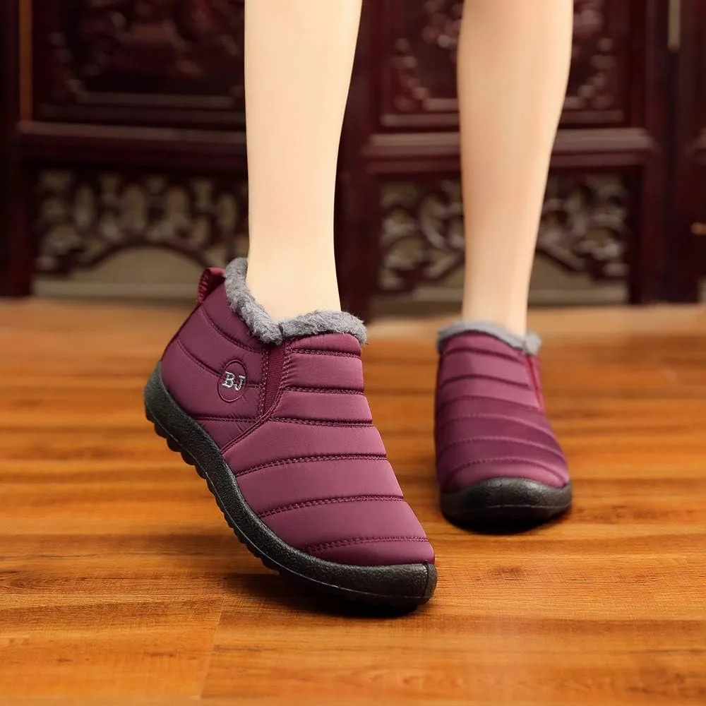 Black Winter Boots for Women Wide Calf Womens Snow Boots 9.5 Wide Warm Winter Boots Women Womens Snow Shoes Ankle Tall Black Winter Boots for Women