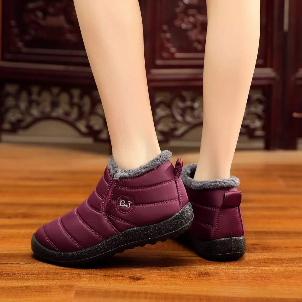 Black Winter Boots for Women Wide Calf Womens Snow Boots 9.5 Wide Warm Winter Boots Women Womens Snow Shoes Ankle Tall Black Winter Boots for Women