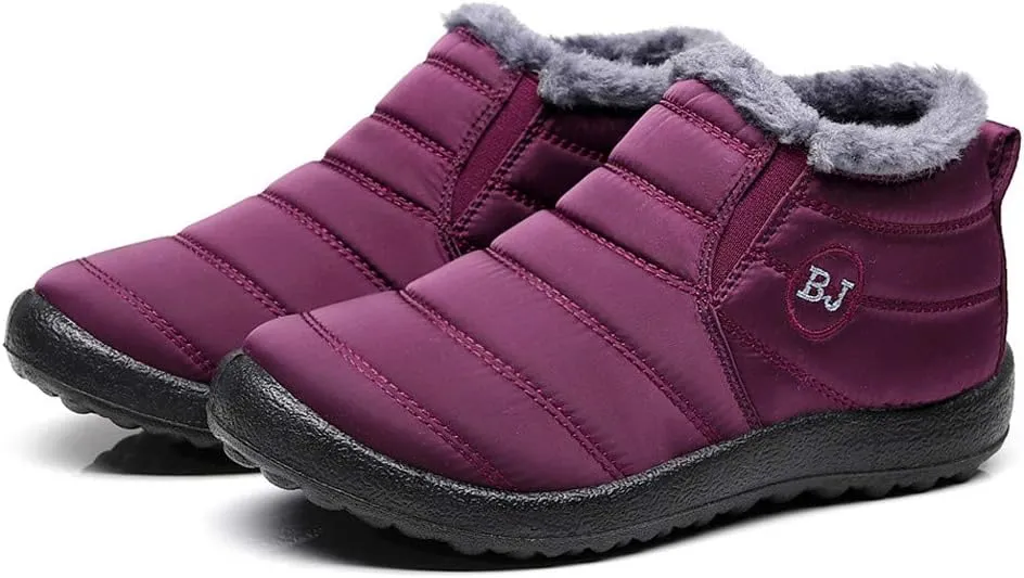 Black Winter Boots for Women Wide Calf Womens Snow Boots 9.5 Wide Warm Winter Boots Women Womens Snow Shoes Ankle Tall Black Winter Boots for Women