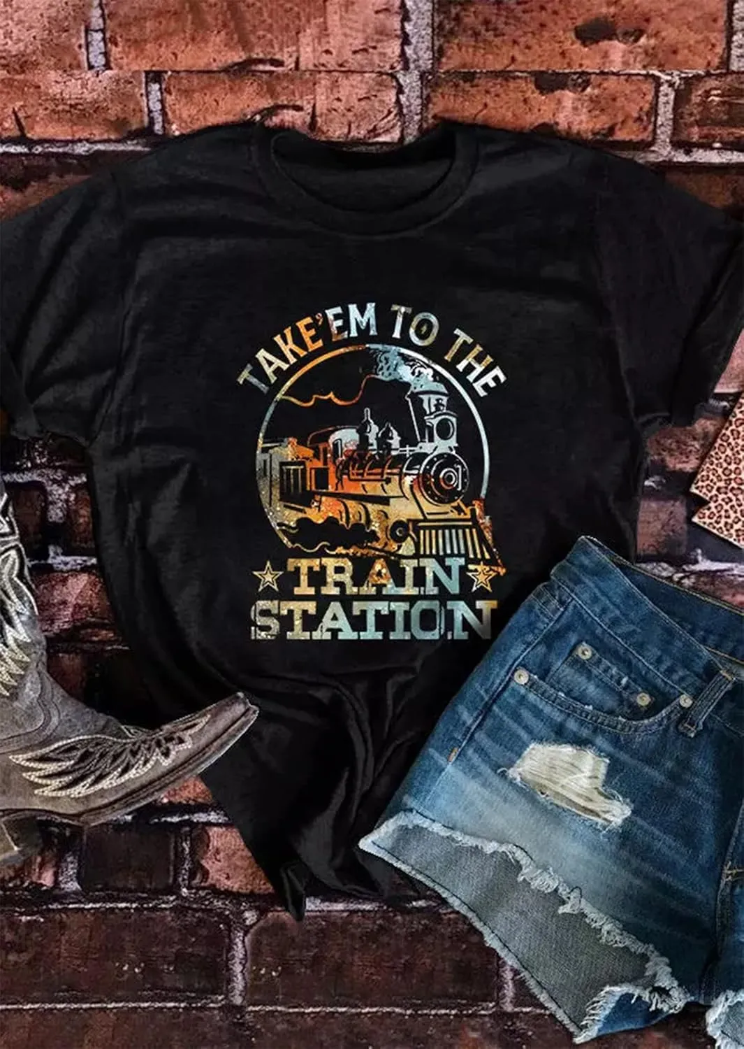 Blame It All On My Roots Bleached T-Shirt Women Country Music Tshirt Funny Vintage Graphic Tees Tops