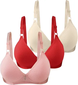Bralettes for Women No Underwire Bras for Women Underarm-Smoothing Lightly Lined Beauty Back Smoothing Everyday Bra