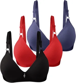 Bralettes for Women No Underwire Bras for Women Underarm-Smoothing Lightly Lined Beauty Back Smoothing Everyday Bra