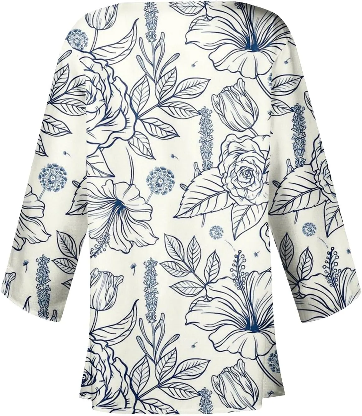 Cardigan Sweaters for Women Long Sleeve Sweaters Fashion Floral Print Dusters Kimono Cardigan Thin Workout Jacket