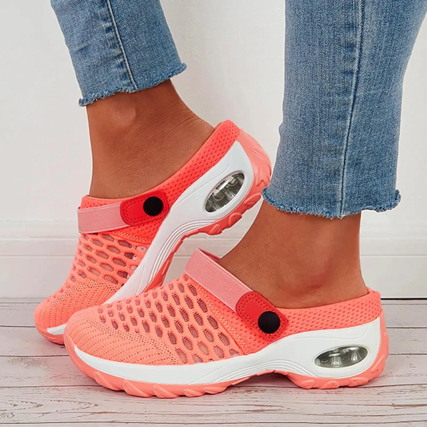 Cathalem Orthopedic Clogs for Women, 2024 New Air Cushion Orthopedic Slip on Shoes Orthopedic Sandals for Women