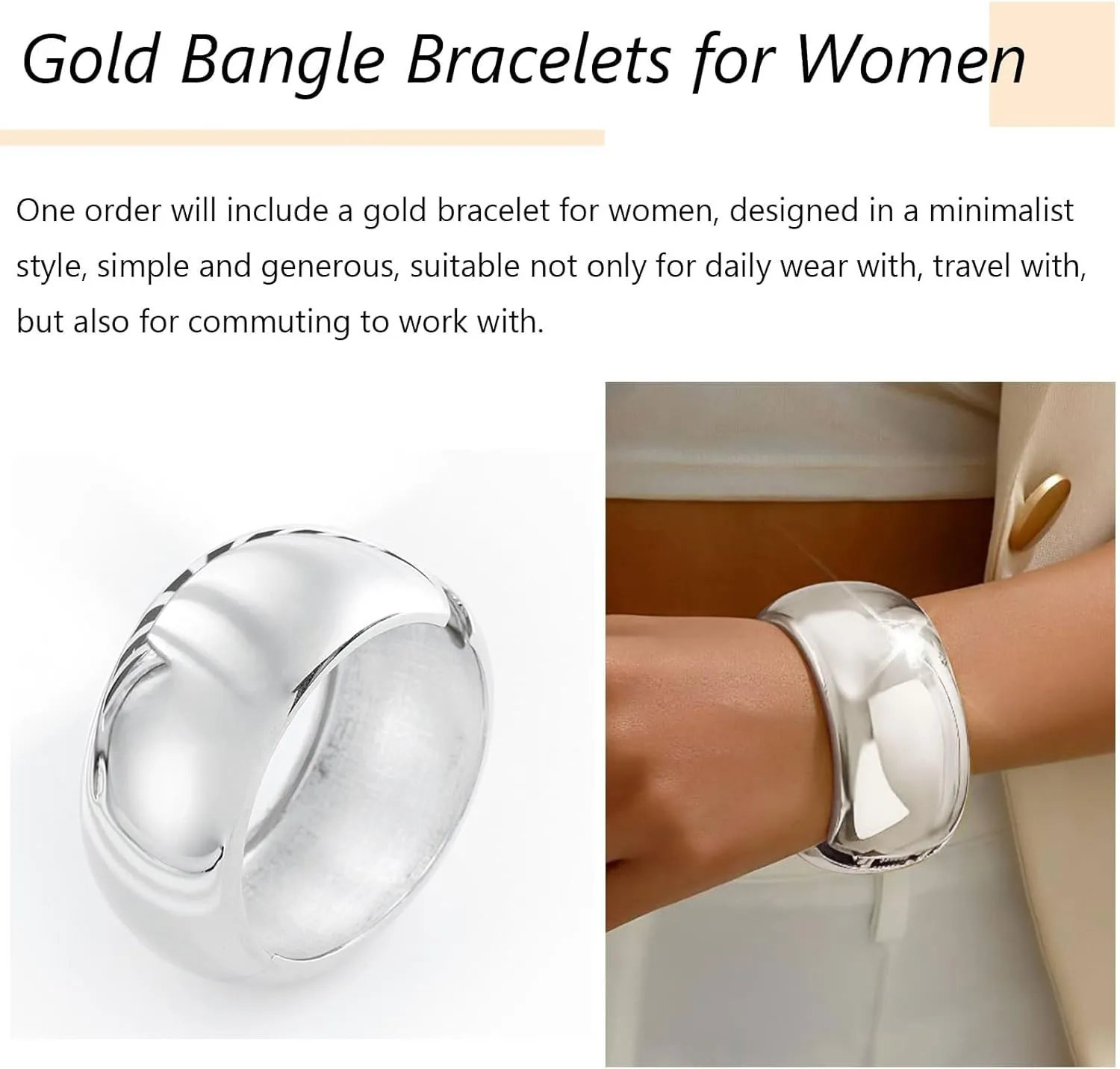 choice of all Gold Cuff Bangle Bracelets for Women Trendy Chunky Bangle Bracelet Open Water Drop Cuff Bracelets Irregular Wrist Cuffs Wrap Bracelets Non Tarnish Gold Trendy Jewelry 2025