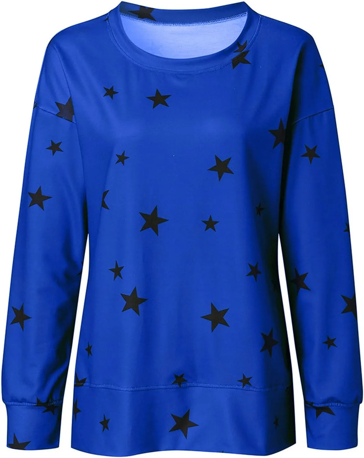 Color Block Striped Top for Women Fashion Hip Hop Y2K Round Neck Vacation Sweatshirt Long Sleeve Work Casual Pullover