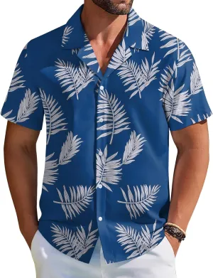 COOFANDY Hawaiian Shirts for Men Short Sleeve Casual Button Down Shirt Tropical Summer Beach Shirt