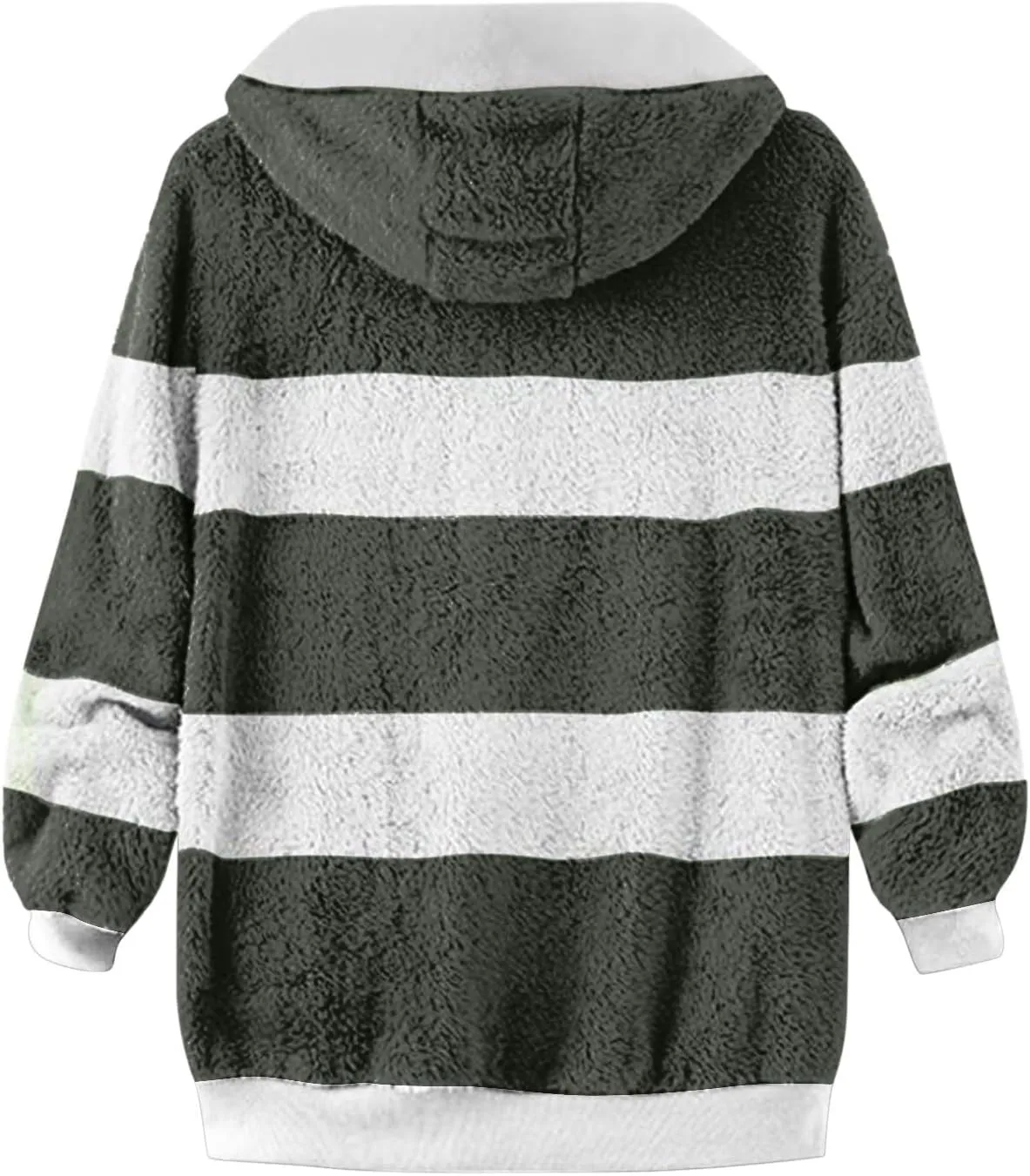 COTECRAM Winter Coats for Women 2023 Casual Plus Size Fleece Jacket Color Block Zip Up Hoodies Coat Outwear with Pockets