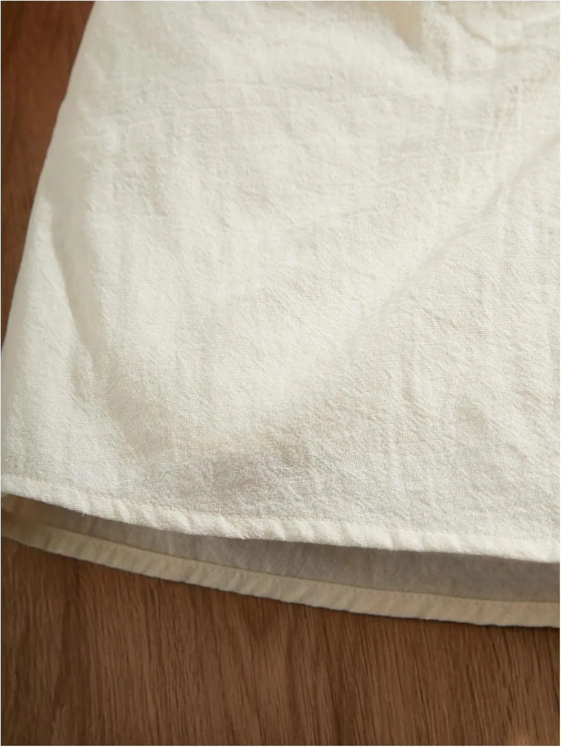 COZYEASE Girl's Wrap Knot Front Asymmetrical Skorts Elastic Waist Casual Linen Shorts Skirts