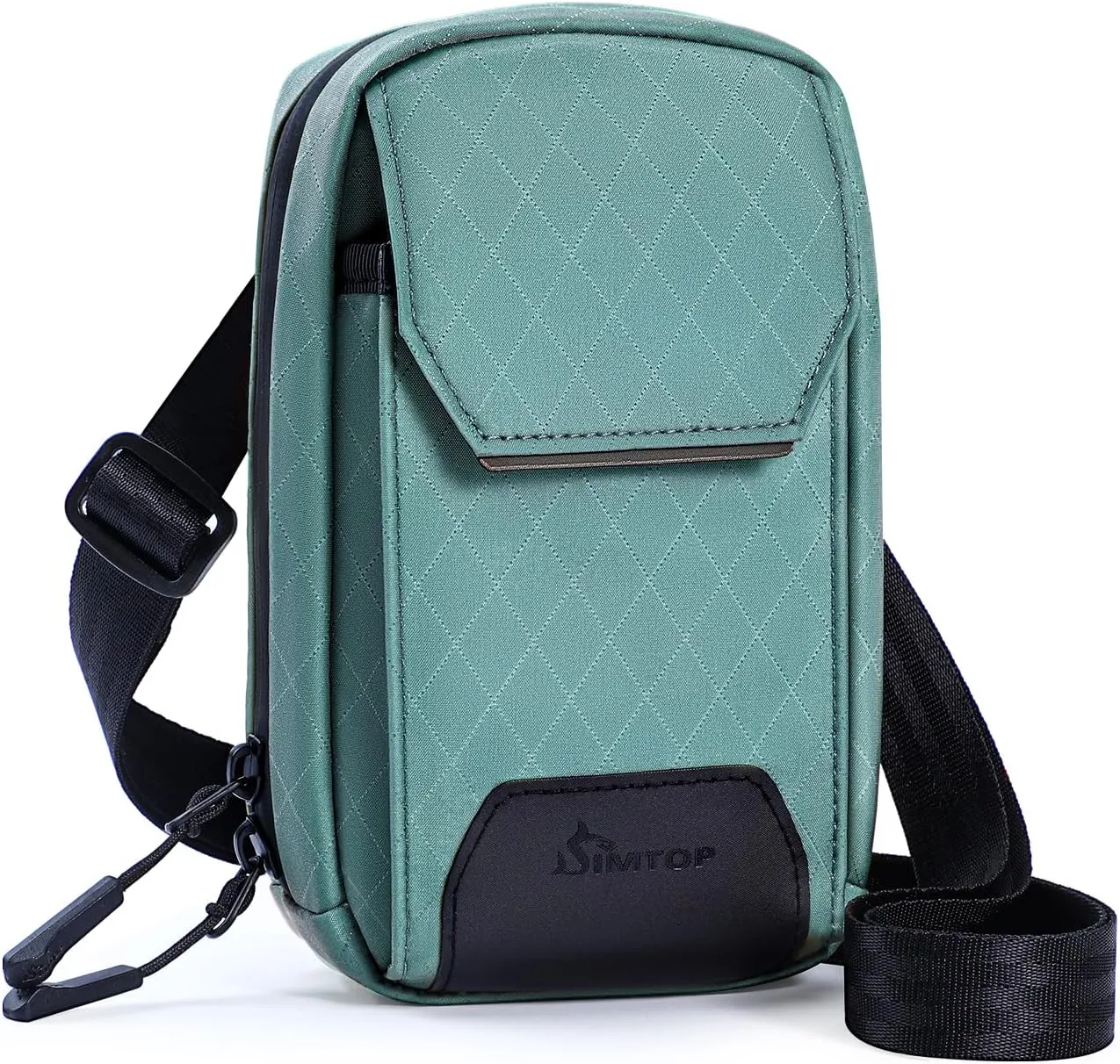 Crossbody Bags for Women Cell Phone Crossbody Wallet Purses Nylon Diamond Quilted Fabric Shoulder Strap Waterproof Zipper
