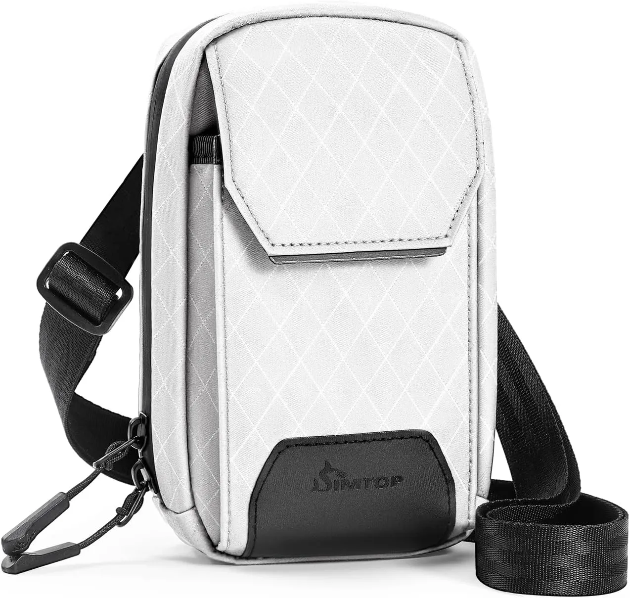 Crossbody Bags for Women Cell Phone Crossbody Wallet Purses Nylon Diamond Quilted Fabric Shoulder Strap Waterproof Zipper