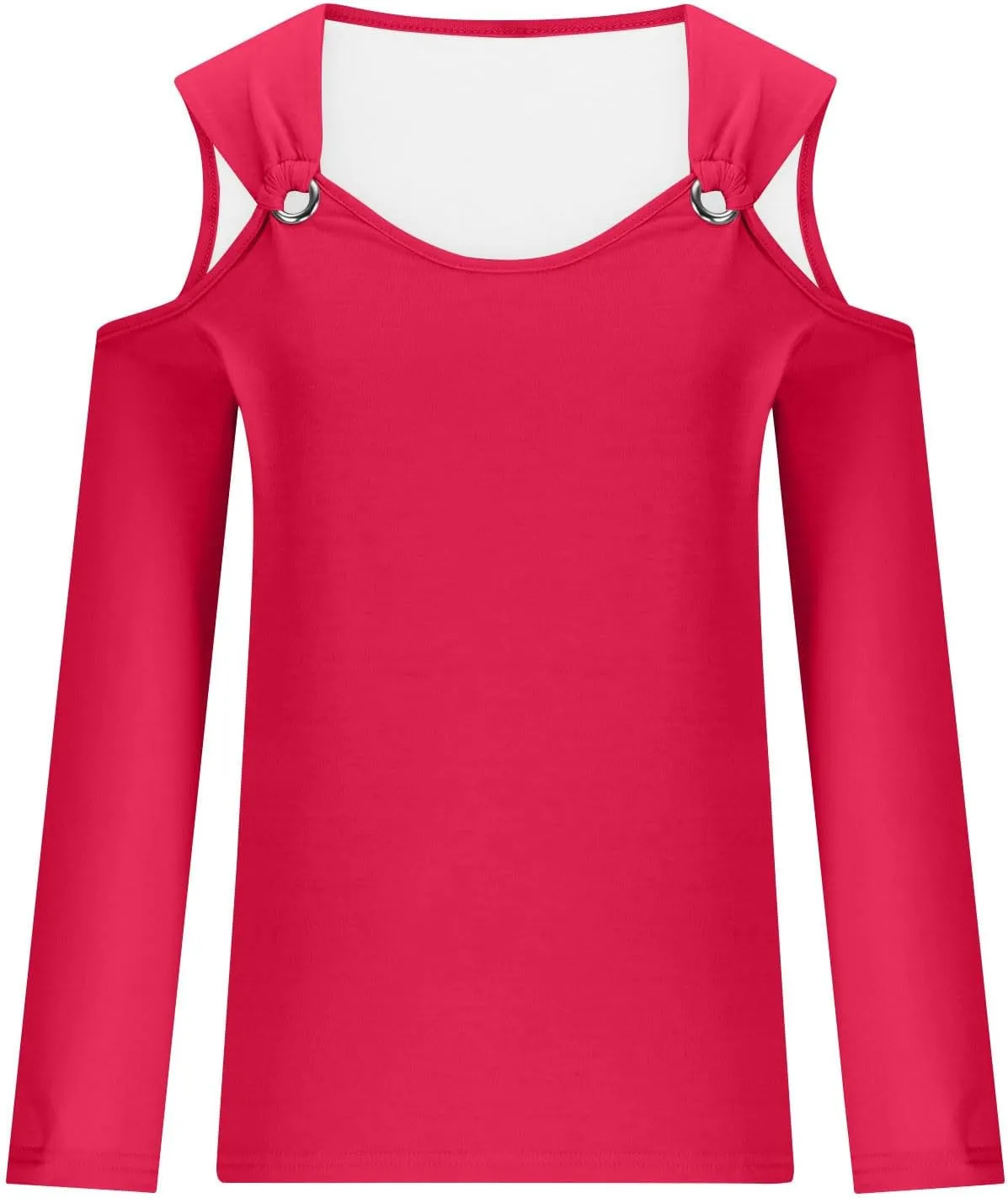 Custom Shirt, Your Own Design Text/Photo/Image/Logo T Shirts Women Personalized Printed Long Sleeve, Large
