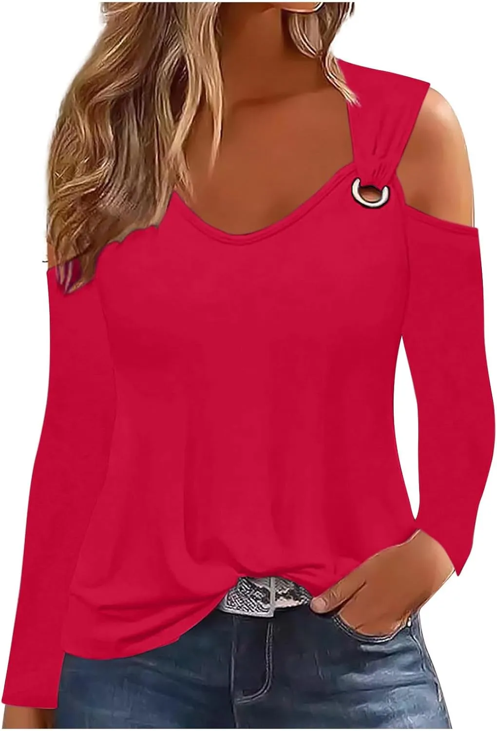 Custom Shirt, Your Own Design Text/Photo/Image/Logo T Shirts Women Personalized Printed Long Sleeve, Large