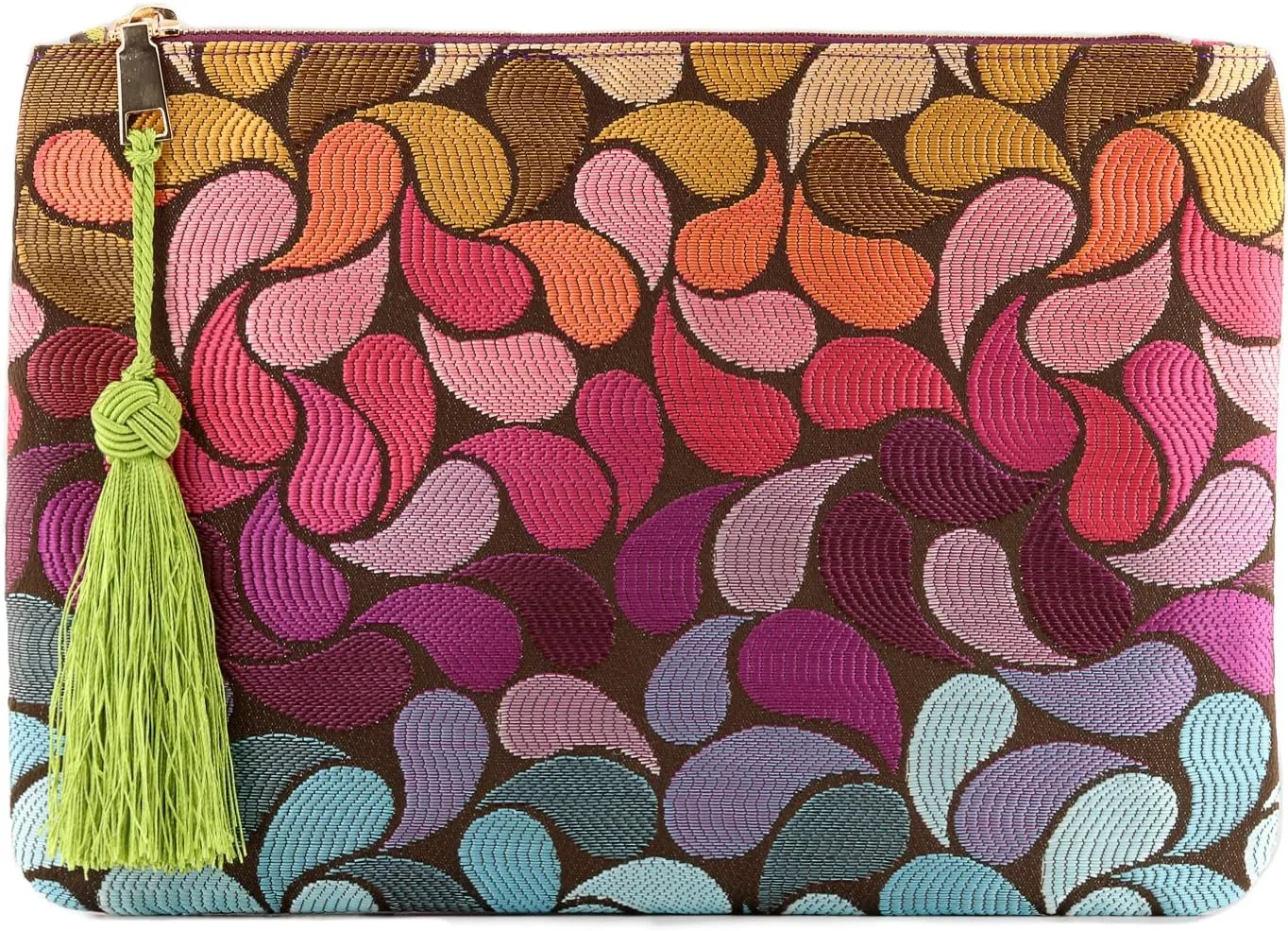 Designer Womens Bohemian & Fashion Clutch Purse - Multiple Slots Money, Cards, Smartphone - Ultra Slim