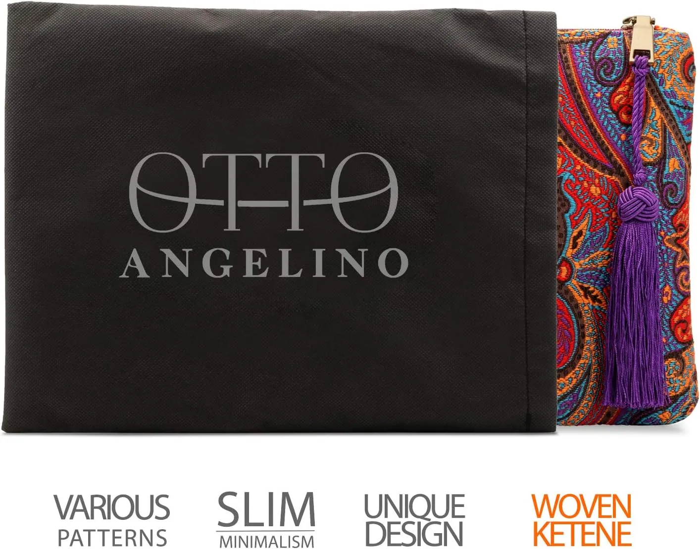 Designer Womens Bohemian & Fashion Clutch Purse - Multiple Slots Money, Cards, Smartphone - Ultra Slim
