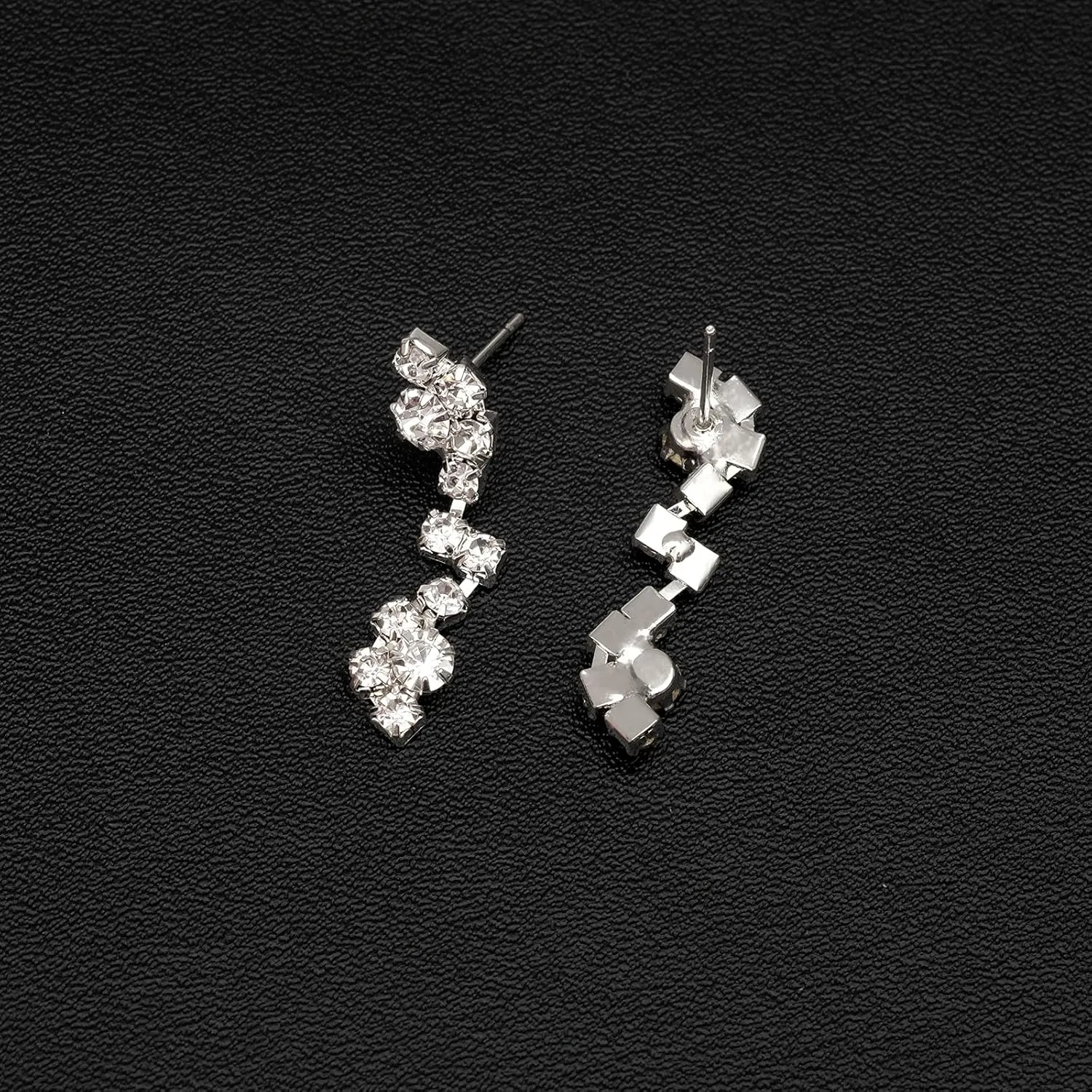 Elegant Necklace Earrings Bracelet Crystal Bridal Wedding Jewelry Sets for Brides Bridesmaid Prom Formal Costume Accessories for Women
