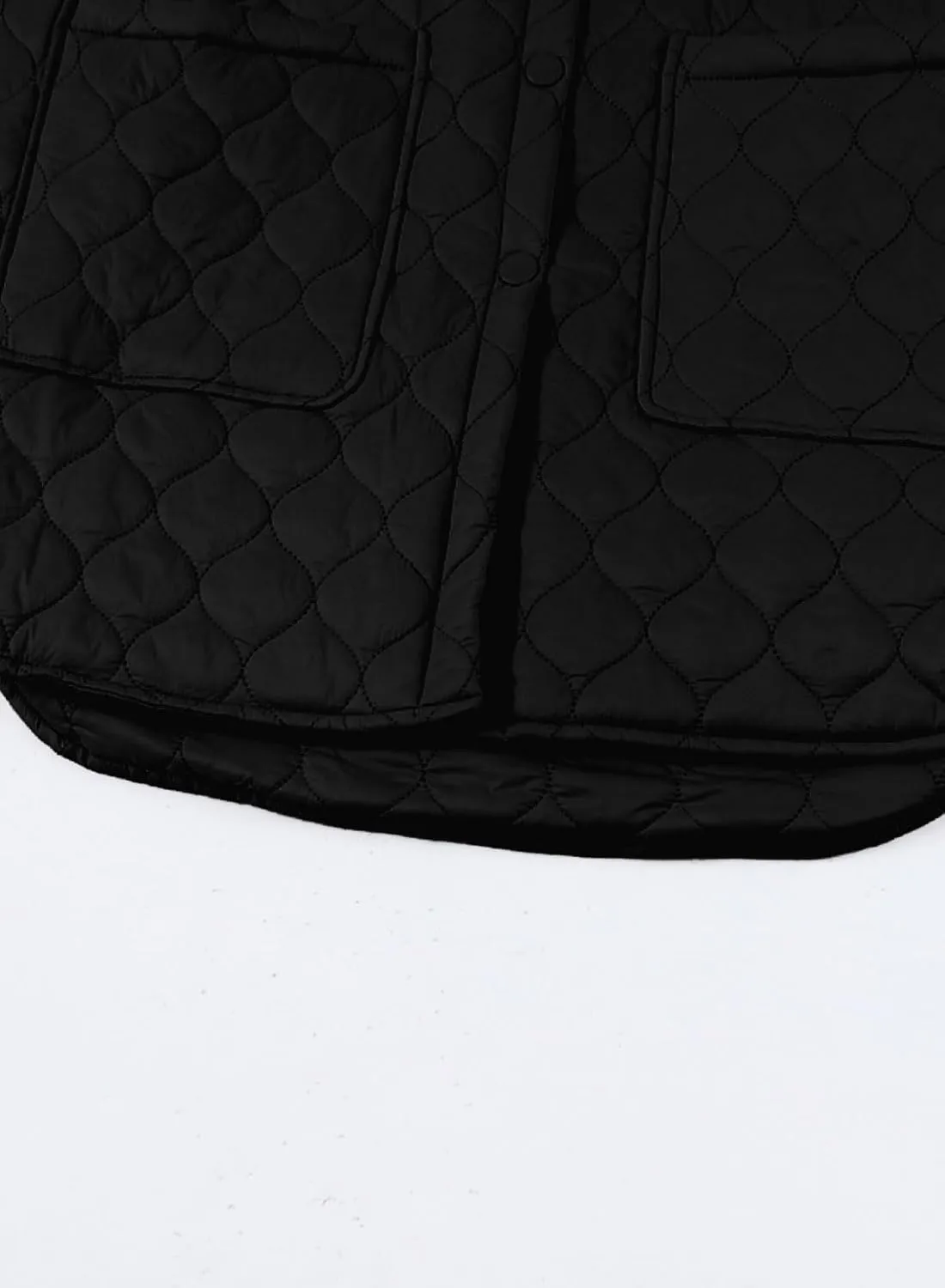 EVALESS Quilted Jackets for Women Lightweight Long Sleeve Button Down Puffer Jacket Warm Winter Coat Outerwear with Pockets