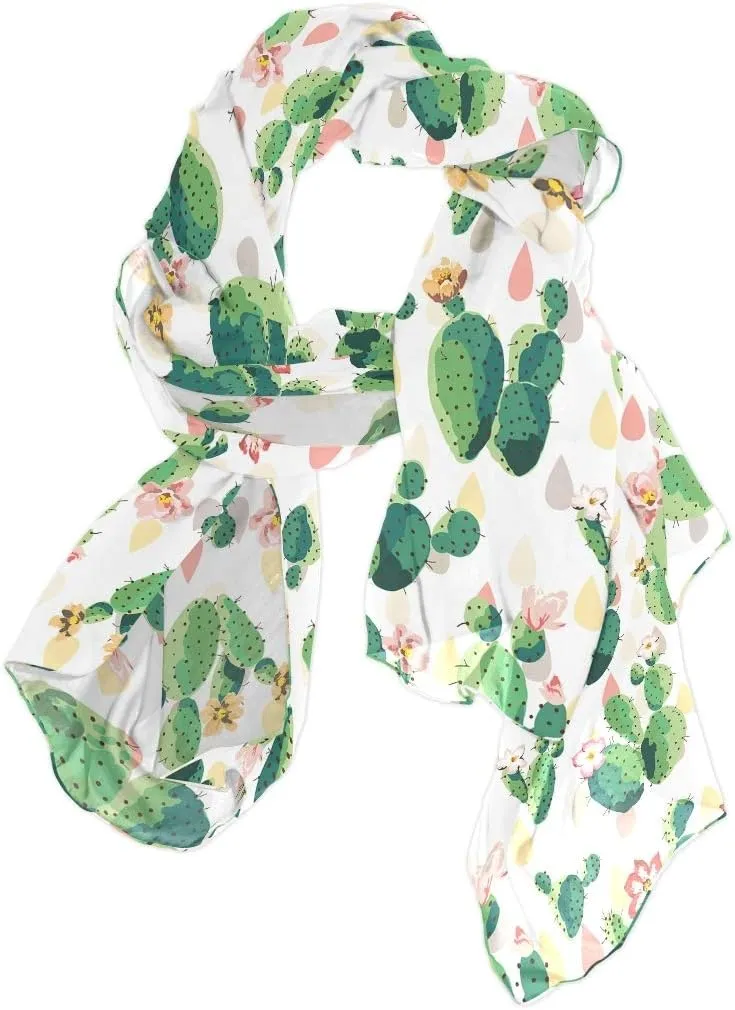 Fashion Custom Women Long Silk Scarf Shawl Wrap Stole