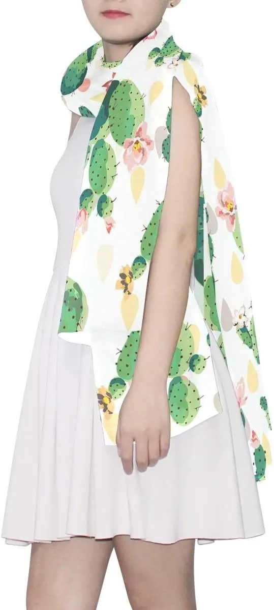 Fashion Custom Women Long Silk Scarf Shawl Wrap Stole