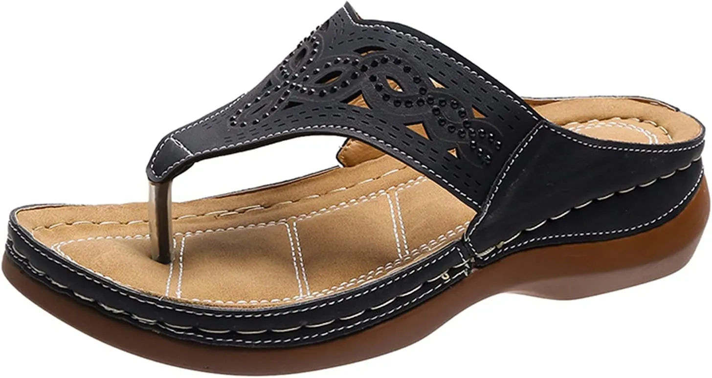 Fashion Mesh Breathable Sandals 2025 New Chain Clip Toe Orthopedic Sandals Women Summer Dressy Casual Comfy Beach