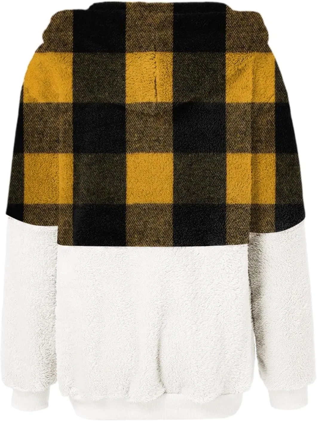 Flannels for Women 2024 Winter Warm Fuzzy Plaid Shirt Jackets Plus Size Button Casual Button Down Loose Trendy