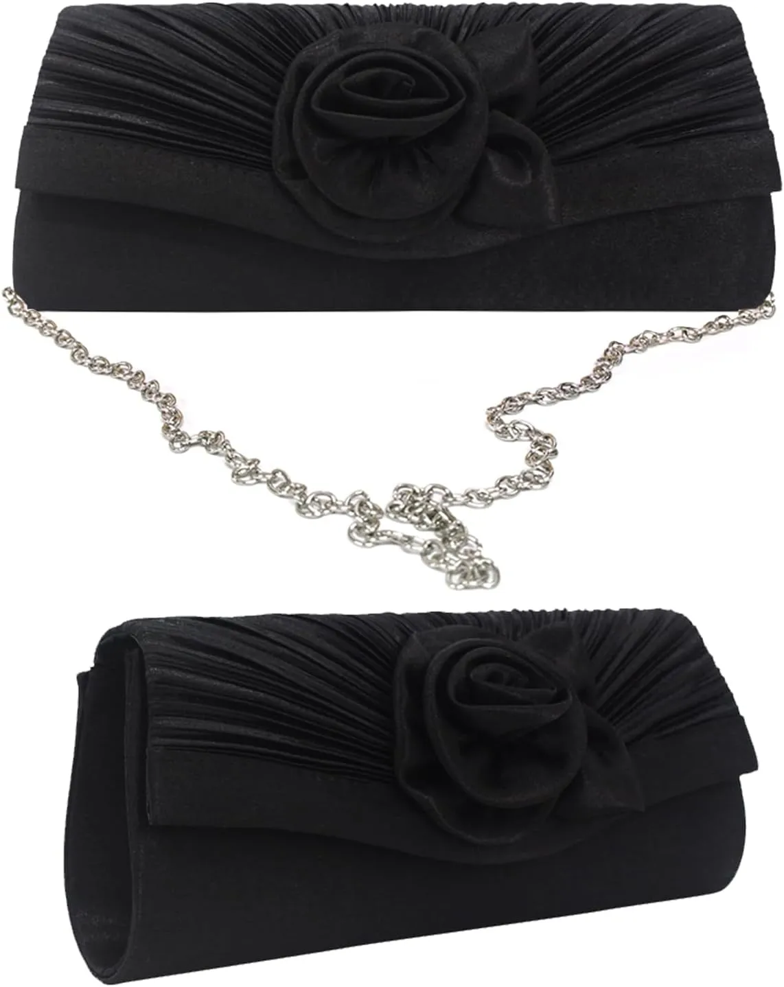 Floral Clutch Purses for Women Clutch Evening Bag Party Prom Handbags Bride Purse