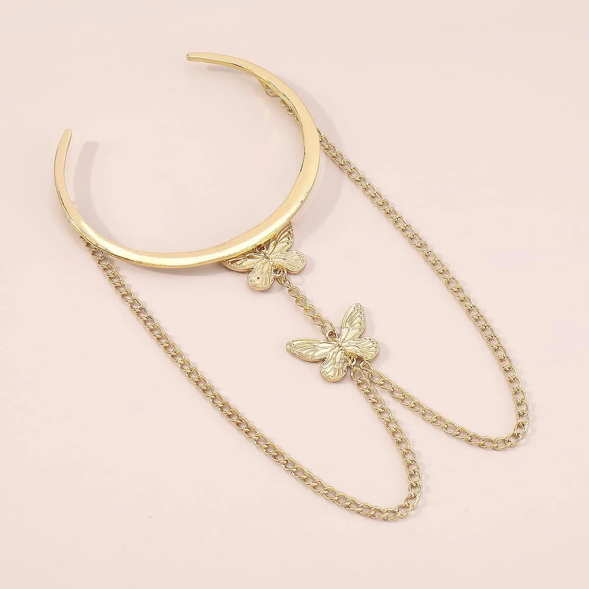 Gold Arm Cuff Bracelets for Women Tassel Bangle Bracelet Armbands Goth Open Adjustable Armlets Snake Scorpion Spider Butterfly Arm Cuff Jewelry Present