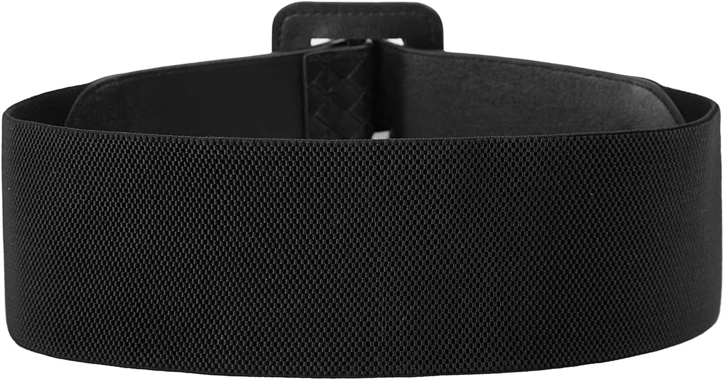 GRACE KARIN Women's Stretchy Belt 1950s 3 Inch Wide Elastic Belts