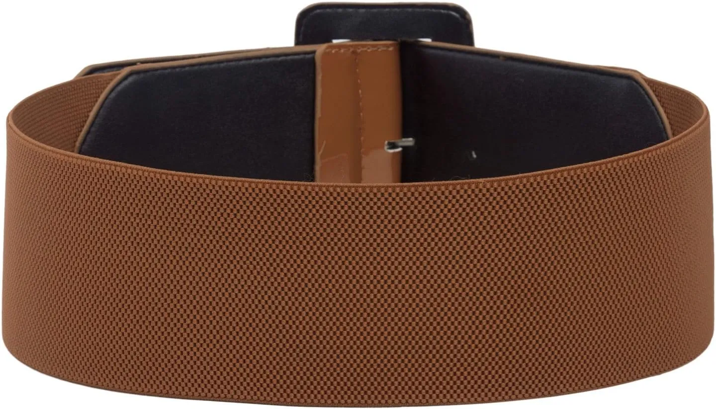 GRACE KARIN Women's Stretchy Belt 1950s 3 Inch Wide Elastic Belts