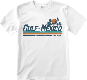 Gulf of Mexico Vintage Beach T-Shirt  Retro Palm Tree & Sunset Graphic, Summer Coastal Shirt, Unisex, 100% Cotton