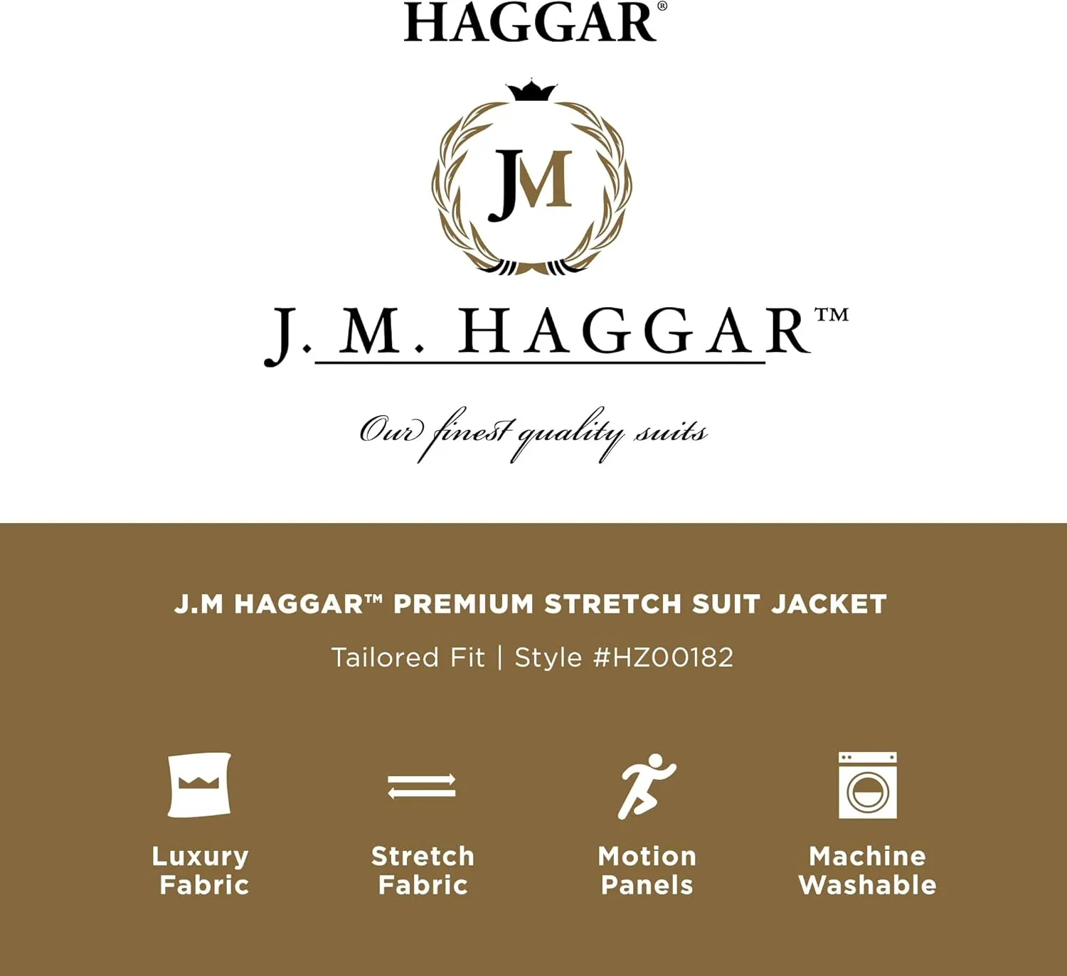 Haggar J.M Premium Stretch Classic Fit Suit Separates - Pants & Jackets