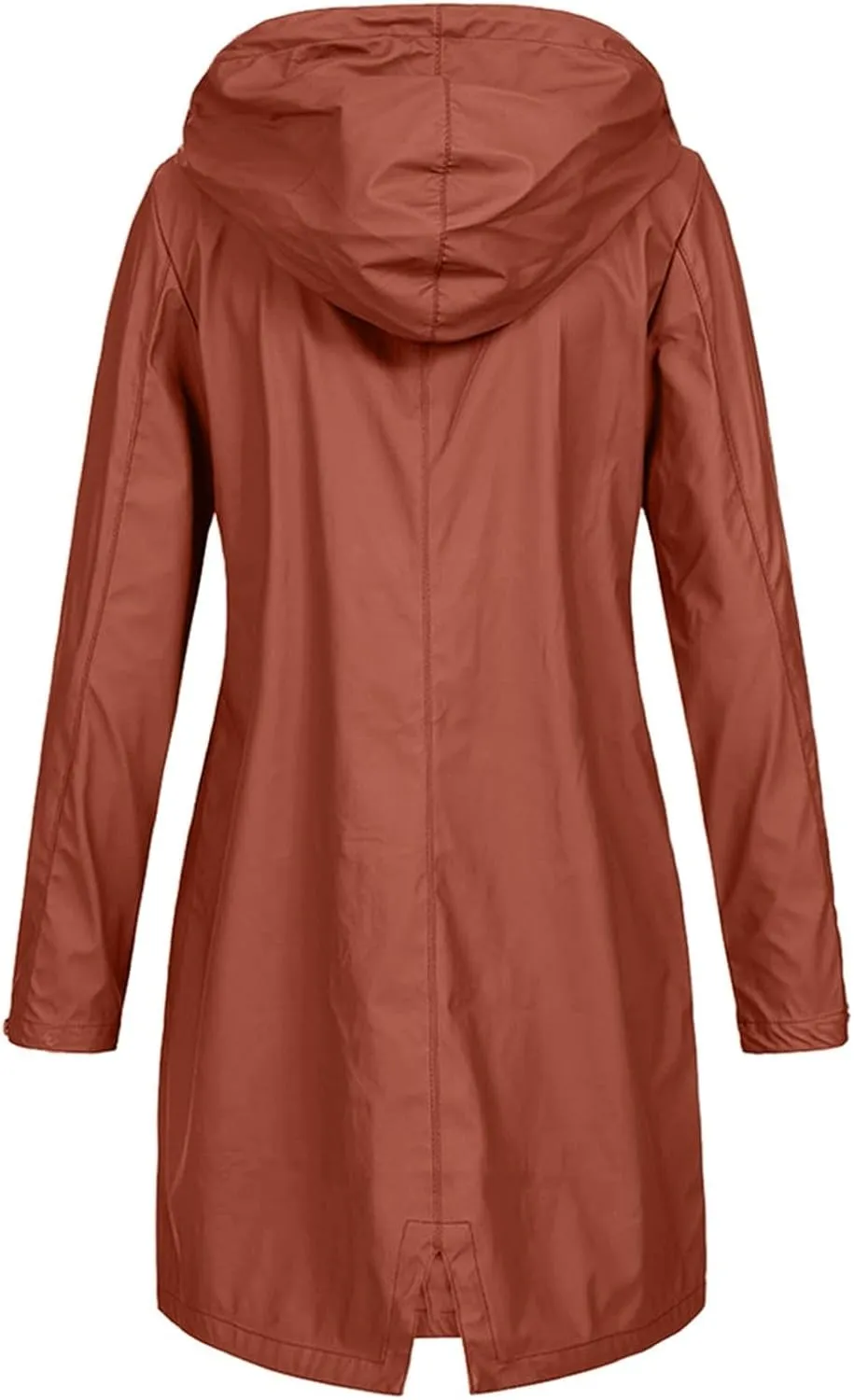 Hoodie Rain Long Solid Coat Jacket Women's Outdoor Color Windproof Women's Coat Womens Fall Coats And