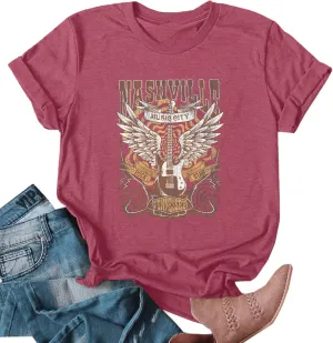 Howdy Shirt Women Cow Skull Shirt Western Country T Shirts Vintage Cowgirl Shirts Casual Short Sleeve Tee Tops