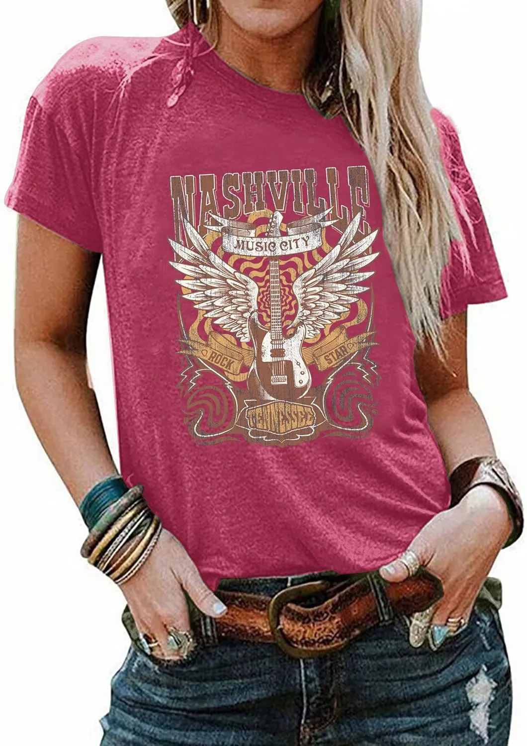 Howdy Shirt Women Cow Skull Shirt Western Country T Shirts Vintage Cowgirl Shirts Casual Short Sleeve Tee Tops