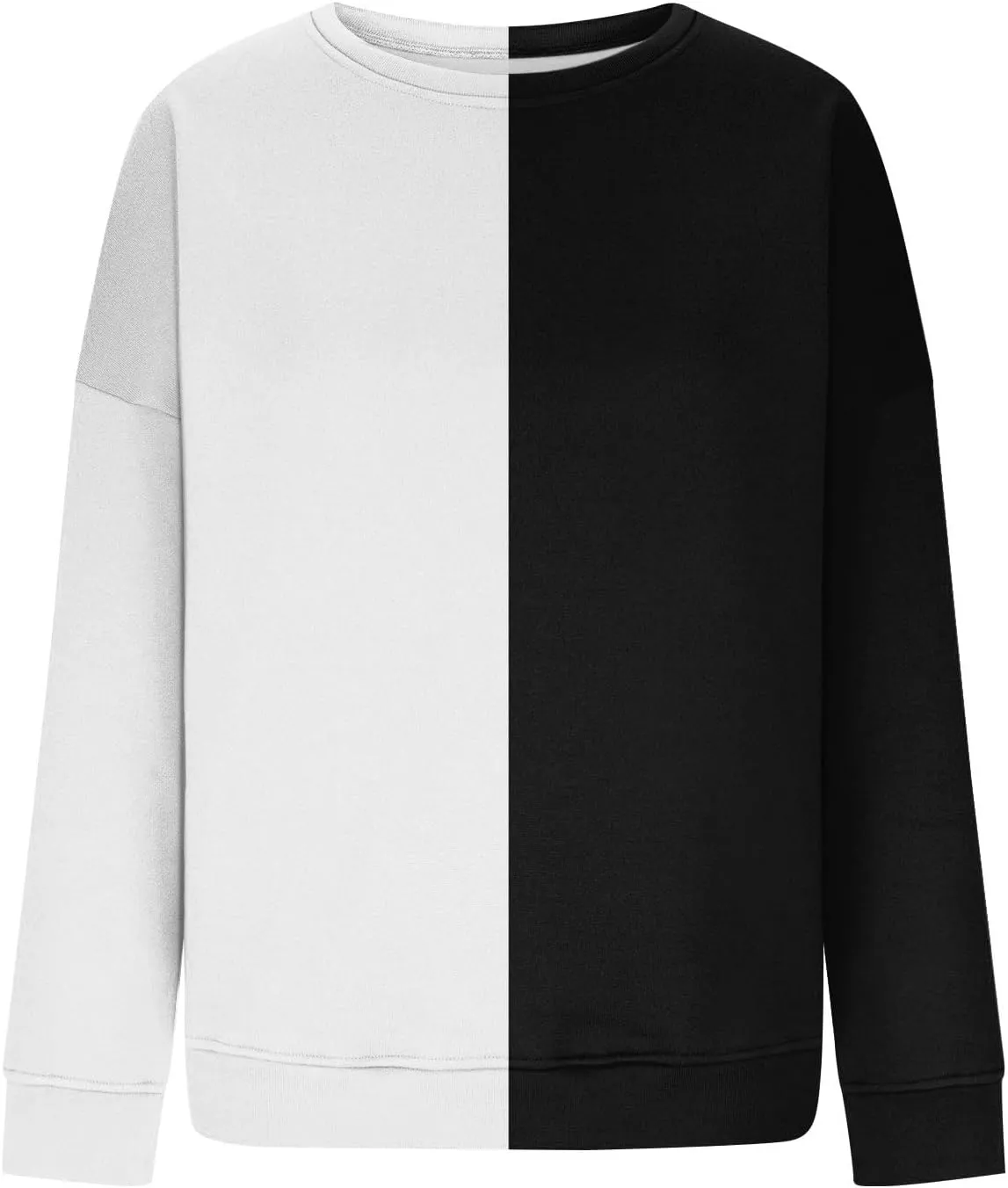 HTHLVMD Womens Sweatshirts Long Sleeve Crewneck Casual Striped Pullover Sweatshirts 2024 Outfits Fall Clothes for Women