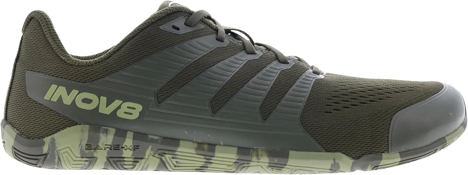 INOV8 Bare-XF Men's Minimalist Gym Shoes - Dark Green/Dark Grey - 9 Wide